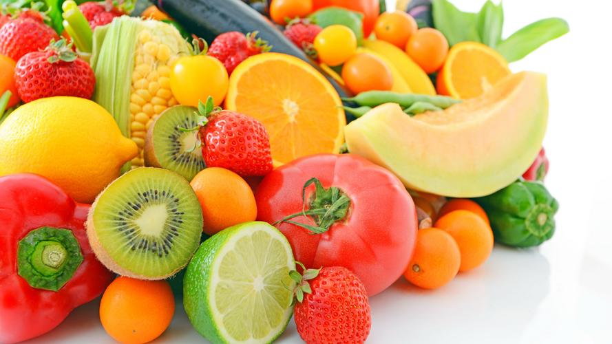 色彩鲜艳的水果蔬菜图片